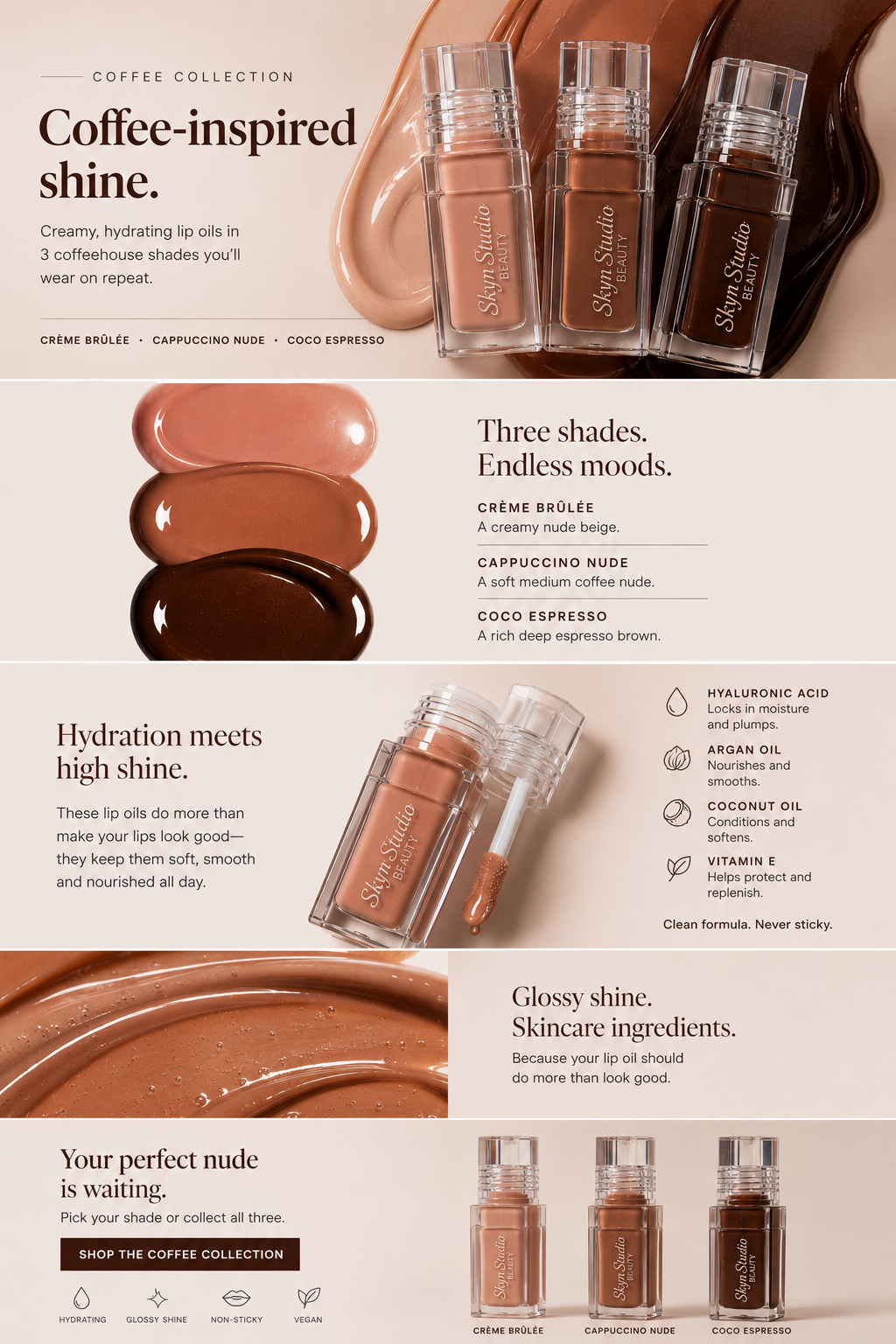 Coffee Collection Lip Oils
