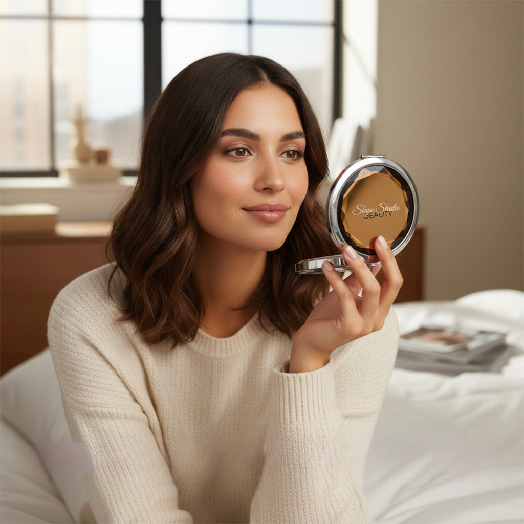 Diamond Cut Compact Mirror