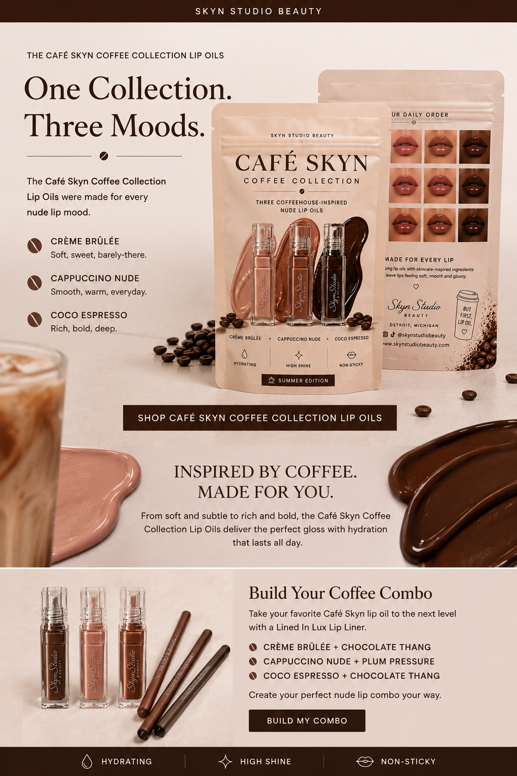 Cafe Skyn Coffee Collection Lip Oils