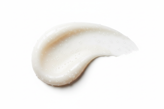 exfoliating scrub white swatch